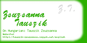 zsuzsanna tauszik business card